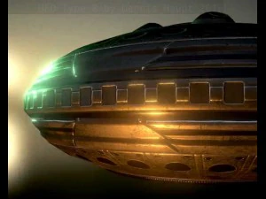 ufo type 8 animated and game ready 3D Model