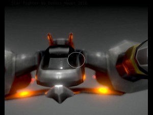 lowpoly star fighter 3D 모델