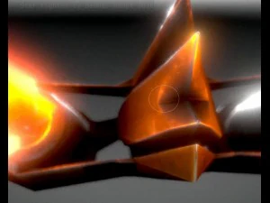 низькополюсний зірковий винищувач 3D Модель