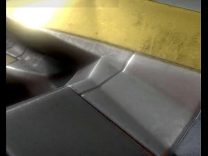 низькополюсний зірковий винищувач 3D Модель