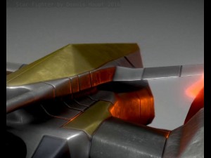 lowpoly star fighter 3D 모델