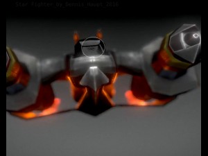 lowpoly star fighter 3D 모델