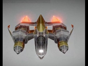 lowpoly star fighter 3D 모델