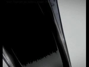 низькополюсний зірковий винищувач 3D Модель