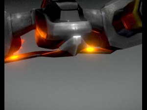 lowpoly star fighter 3D 모델