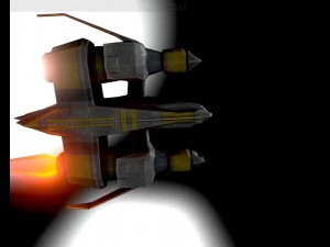 lowpoly star fighter 3D 모델