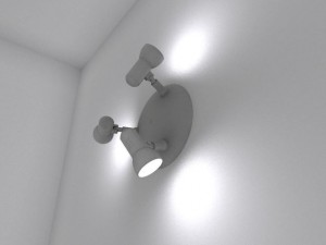 wall lamp rigged Modelo 3D