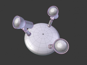 wall lamp rigged Modelo 3D