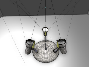 wall lamp rigged Modelo 3D