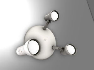 wall lamp rigged 3D Model