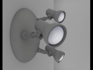 wall lamp rigged Modelo 3D