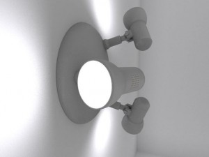 wall lamp rigged Modelo 3D