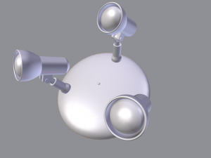 wall lamp rigged Modelo 3D
