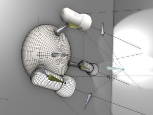 wall lamp rigged Modelo 3D