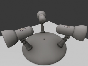 wall lamp rigged Modelo 3D