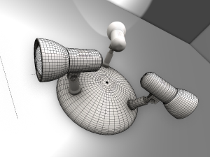 wall lamp rigged Modelo 3D