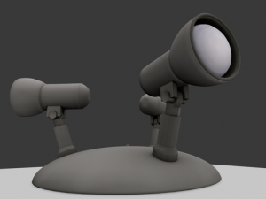 wall lamp rigged Modelo 3D