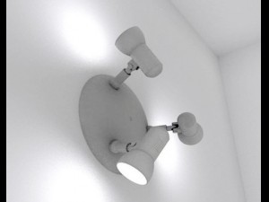 wall lamp rigged Modelo 3D