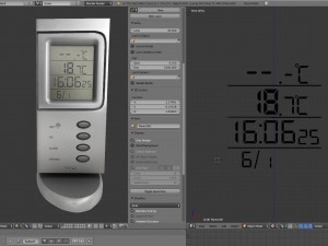digital room thermometer 3D 모델