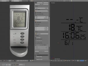 digital room thermometer 3D Model