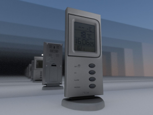 digital room thermometer Modelo 3D