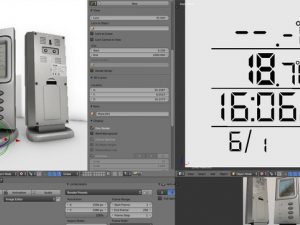 digital room thermometer Modelo 3D