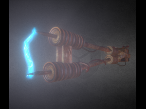 power spear made of junk Model 3D