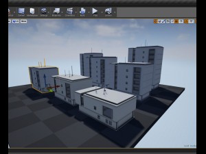 residential buildings set Modèle 3D
