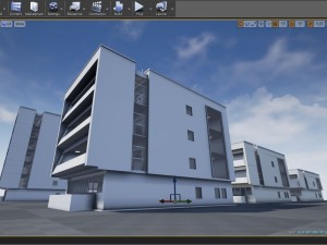 residential buildings set Modèle 3D