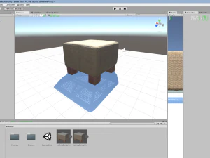 basket stool low poly 3D Model