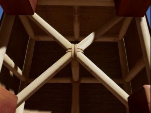 basket stool low poly 3D Model