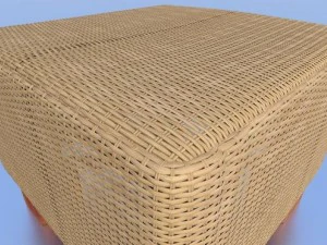 basket stool low poly 3D Model