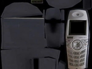 wireless phone low-poly 3D Model