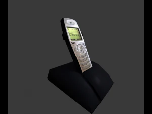wireless phone low-poly 3D Model