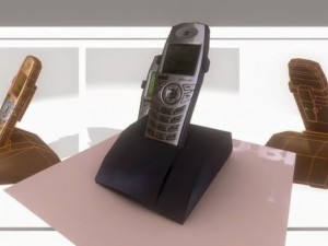 wireless phone low-poly 3D 모델