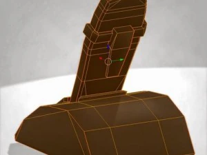 wireless phone low-poly 3D Model