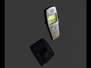 wireless phone low-poly 3D मॉडल