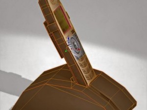 wireless phone low-poly 3D 모델