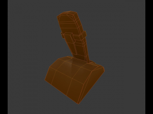 wireless phone low-poly 3D 모델
