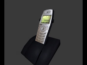 wireless phone low-poly 3D 모델