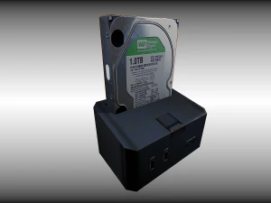 old external hard drive 3D Model