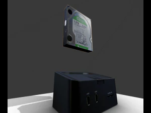 old external hard drive 3D Model