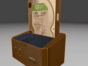 old external hard drive 3D Model