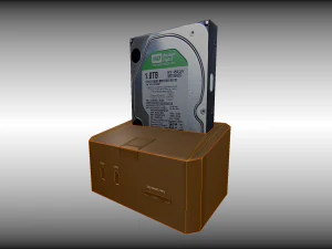 old external hard drive 3D Model