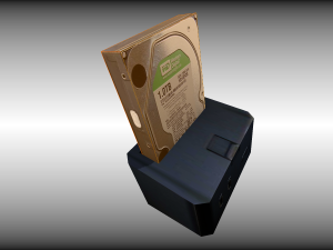 old external hard drive Model 3D