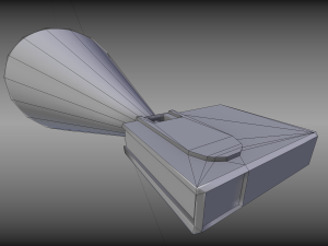 low-poly beamer Model 3D
