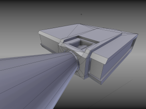 low-poly beamer Model 3D