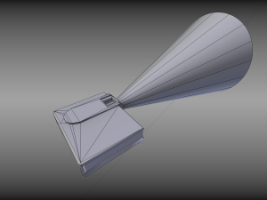 low-poly beamer Model 3D