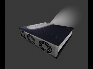 low-poly beamer Model 3D