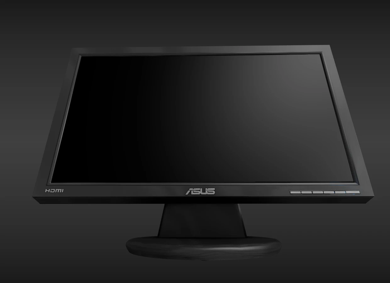 pc monitor asus 3D Model .c4d .max .obj .3ds .fbx .stl .blend 